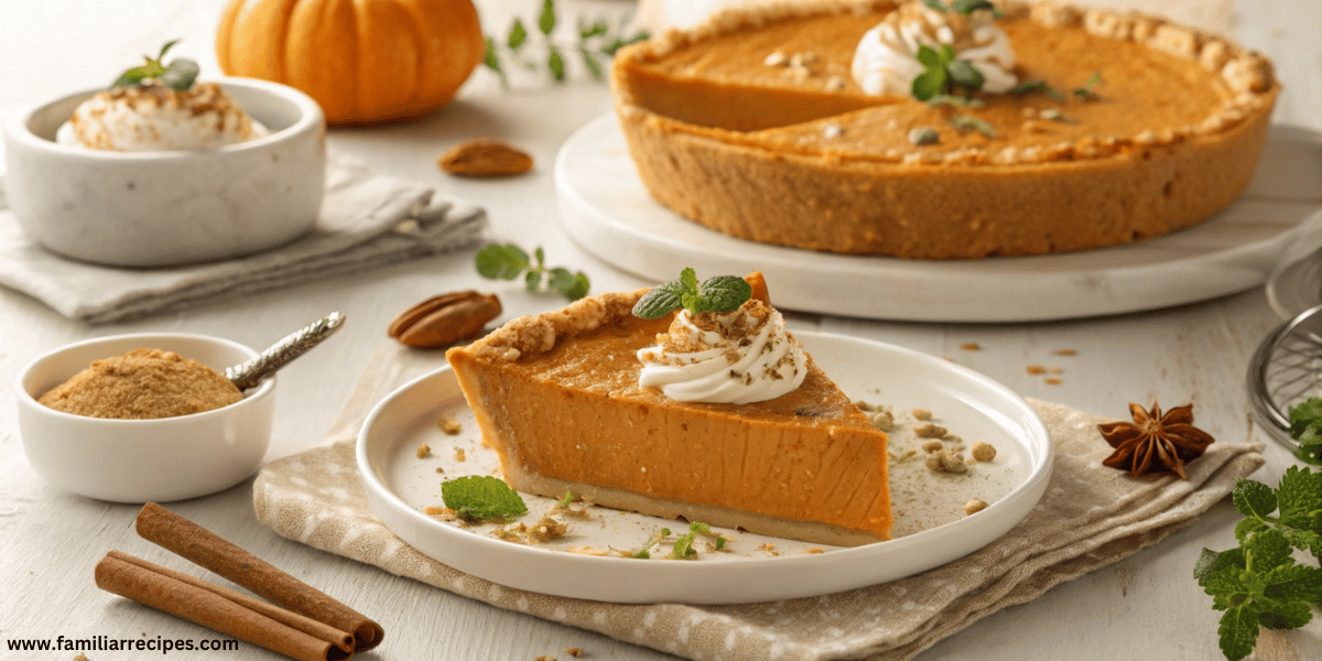 Milk Bar Pumpkin Pie with creamy spiced filling and cookie crust.