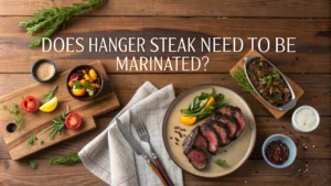 Does hanger steak need to be marinated?