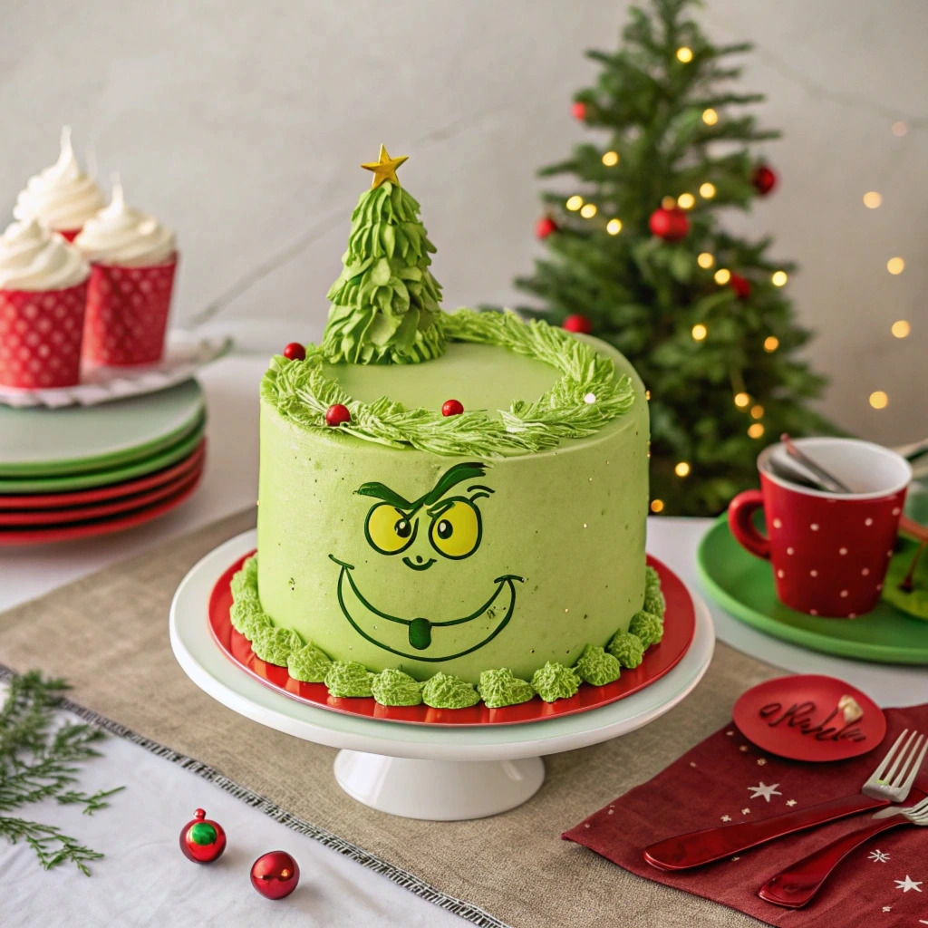 grinch cake