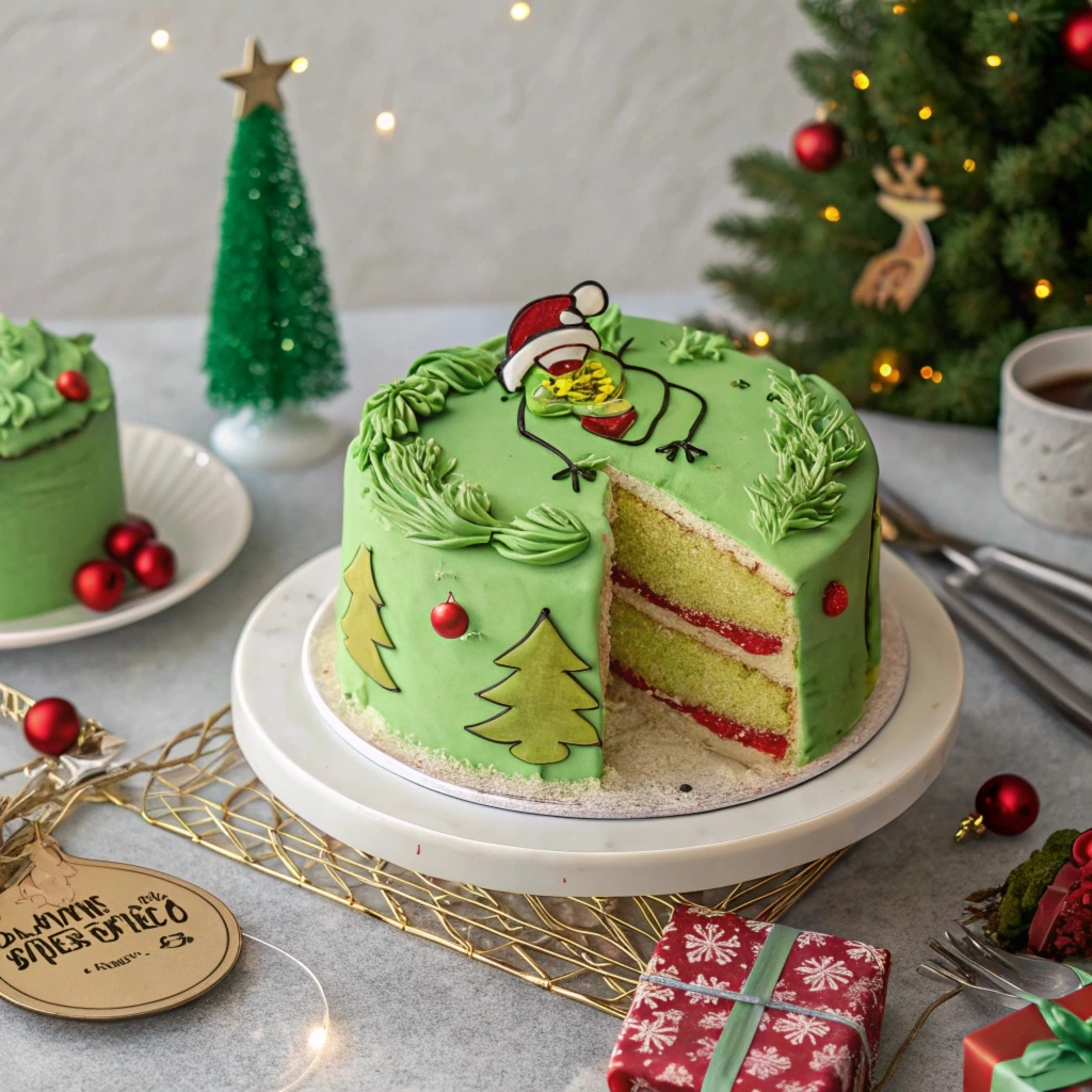 grinch cake