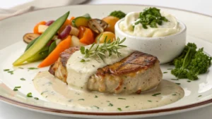 Creamy white gravy in a skillet served with biscuits – a classic white gravy recipe.