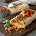 Korean-inspired grilled cheese burrito