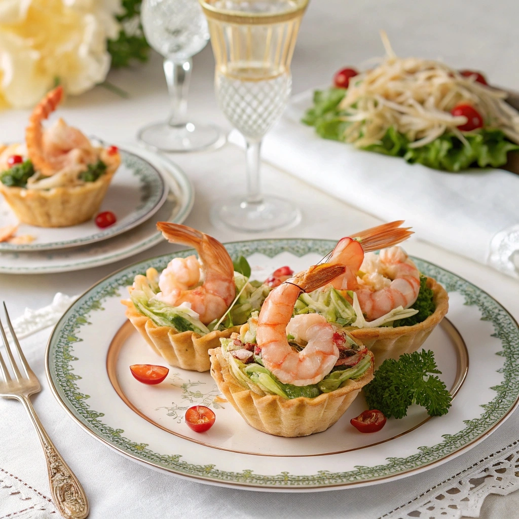 Cooking process for a homemade shrimp basket