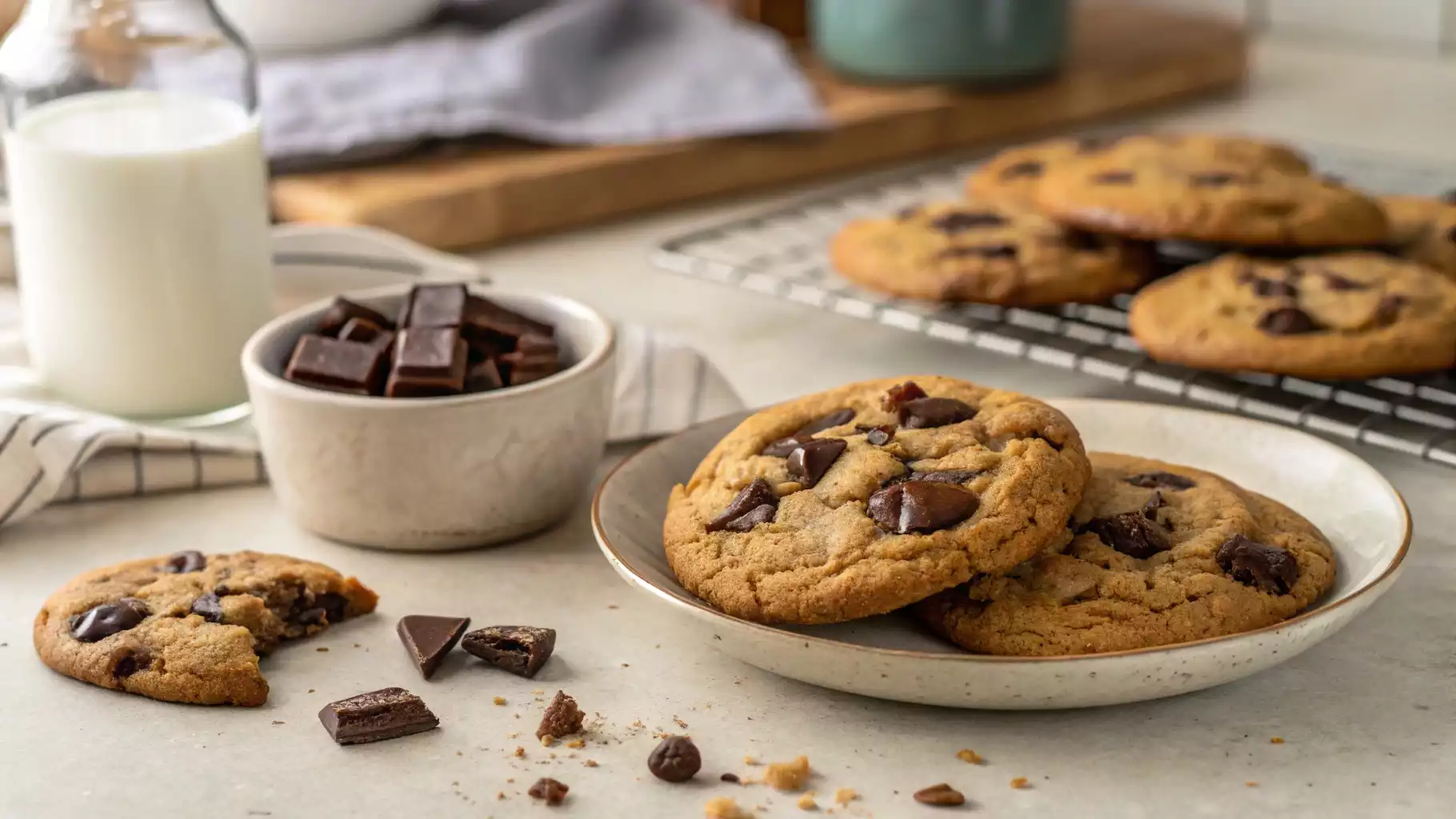 Chocolate chip cookies with gooey chocolate chips – fun facts about chocolate chip cookies"