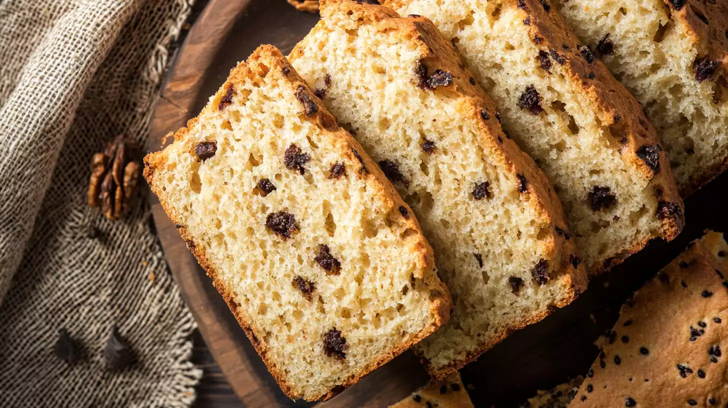 Freshly baked sourdough Irish soda bread with a golden crust and rustic appearance